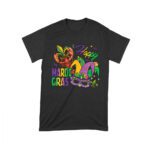 Happy Mardi Gras T-Shirt - Vibrant Carnival Design with Lobster, Jester Hat, Mask, and Festive Beads for New Orleans Party Fun Unisex Toddler – Viva Party