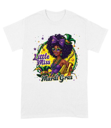 Little Miss Mardi Gras T-Shirt