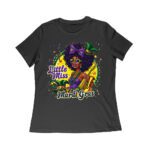 Little Miss Mardi Gras T-Shirt - Cute Glitter-Inspired Design for Girls, Fun Carnival Outfit, Festive New Orleans Party Wear Women Relaxed – Viva Party