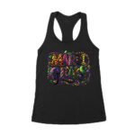 Mardi Gras Party T-Shirt - Vibrant Carnival Design, Fun & Festive for Celebrations, New Orleans Inspired Shirt for Mardi Gras Lovers Women's Racerback Tank Top – Viva Party