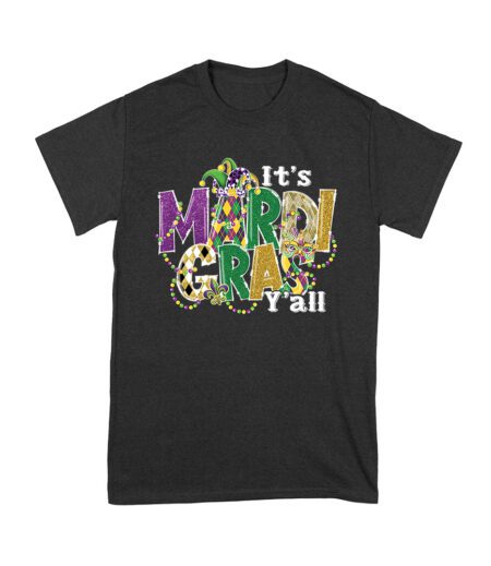 It's Mardi Gras Y'all T-Shirt - Fun & Festive Carnival Design for Parades, Parties & Celebration Lovers Unisex Youth – Viva Party