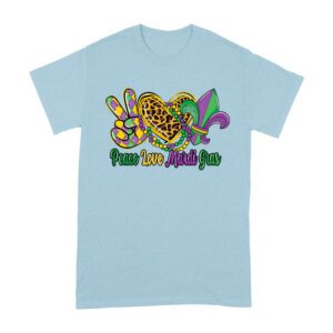 Peace Love Mardi Gras T-Shirt
