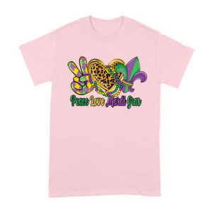 Peace Love Mardi Gras T-Shirt