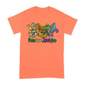 Peace Love Mardi Gras T-Shirt