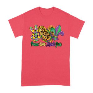 Peace Love Mardi Gras T-Shirt