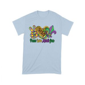 Peace Love Mardi Gras T-Shirt