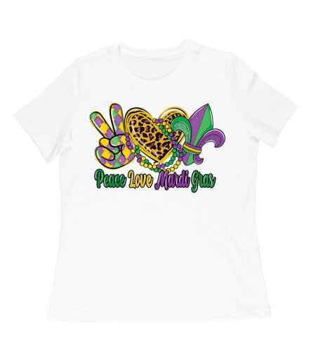 Peace Love Mardi Gras T-Shirt