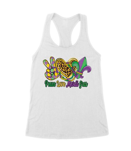 Peace Love Mardi Gras T-Shirt