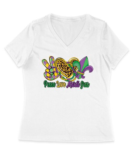 Peace Love Mardi Gras T-Shirt