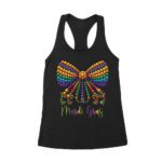Mardi Gras T-Shirt - Eye-Catching Carnival Colors, Perfect for Parades, Parties, and Vibrant Festive Celebrations Women's Racerback Tank Top – Viva Party