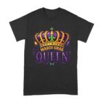 Mardi Gras Queen T-Shirt - Royal Carnival Design for Festive Parades, Parties & Celebrations, Perfect for Mardi Gras Enthusiasts Unisex Adult – Viva Party