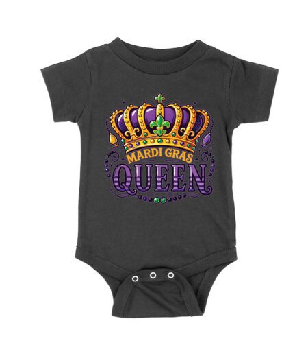 Mardi Gras Queen T-Shirt - Royal Carnival Design for Festive Parades, Parties & Celebrations, Perfect for Mardi Gras Enthusiasts Unisex Baby Jersey – Viva Party