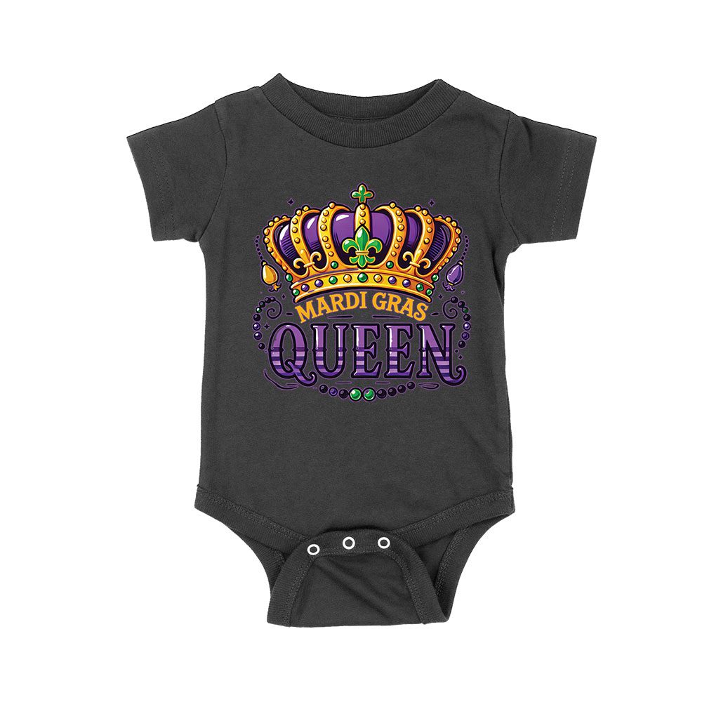 Mart-12_Rs-Black.jpg Mardi Gras Queen T-Shirt - Royal Carnival Design For Festive Parades, Parties &Amp;Amp; Celebrations, Perfect For Mardi Gras Enthusiasts Unisex Baby Jersey – Viva Party
