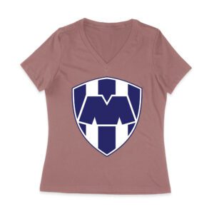 Monterrey Soccer T-Shirt Fierce Football Club Spirit Latin America Futbol Passion Women Jersey V-Neck