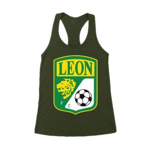 Leon Soccer T-Shirt Fierce Football Club Spirit Mexico Futbol Passion Women's Racerback Tank Top