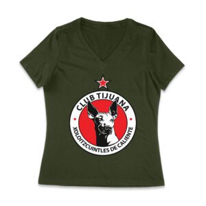 Tijuana Soccer T-Shirt Fierce Football Club Spirit Mexico Futbol Passion Women Jersey V-Neck