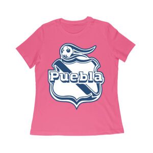 Puebla Soccer T-Shirt Fierce Football Club Spirit Mexico Futbol Passion Women Relaxed