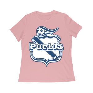 Puebla Soccer T-Shirt Fierce Football Club Spirit Mexico Futbol Passion Women Relaxed