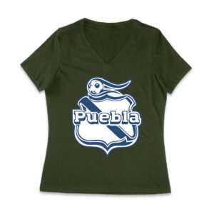 Puebla Soccer T-Shirt Fierce Football Club Spirit Mexico Futbol Passion Women Jersey V-Neck