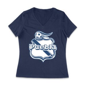 Puebla Soccer T-Shirt Fierce Football Club Spirit Mexico Futbol Passion Women Jersey V-Neck