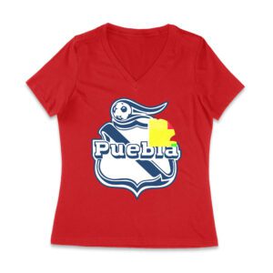 Puebla Soccer T-Shirt Fierce Football Club Spirit Mexico Futbol Passion Women Jersey V-Neck