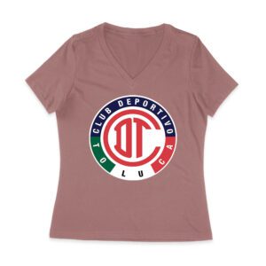 Toluca Soccer T-Shirt Fierce Football Club Spirit Mexico Futbol Passion Women Jersey V-Neck