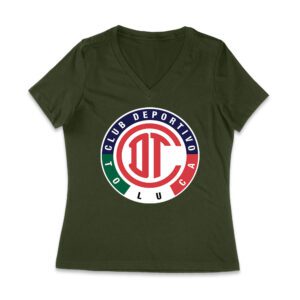 Toluca Soccer T-Shirt Fierce Football Club Spirit Mexico Futbol Passion Women Jersey V-Neck