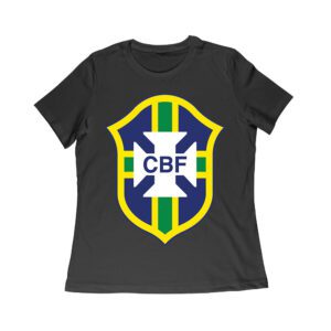 Brazil Soccer T-Shirt Fierce Football Club Spirit South America Futbol Passion Women Relaxed – Viva Party