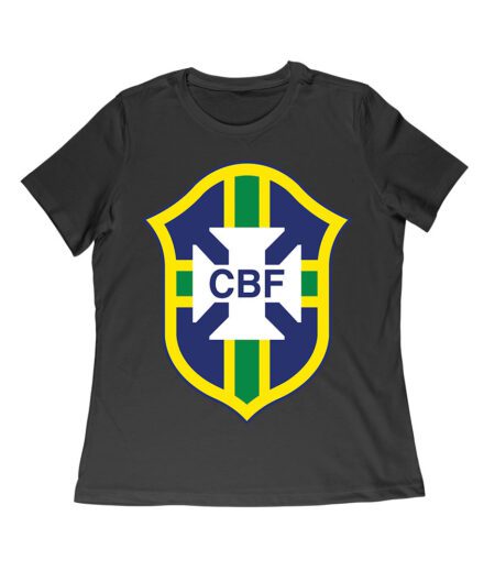 Brazil Soccer T-Shirt Fierce Football Club Spirit South America Futbol Passion Women Relaxed – Viva Party