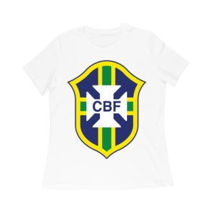 Brazil Soccer T-Shirt Fierce Football Club Spirit South America Futbol Passion Women Relaxed