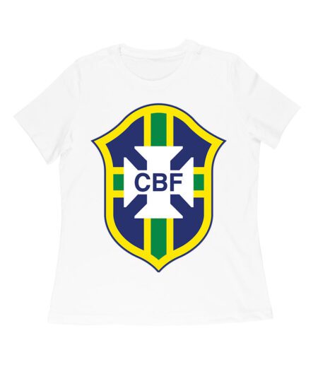 Brazil Soccer T-Shirt Fierce Football Club Spirit South America Futbol Passion Women Relaxed
