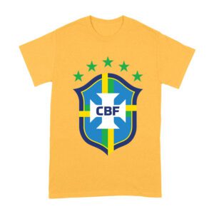 Brazil Football T-Shirt Bold Soccer Nation Pride South America Futbol Spirit Unisex Adult