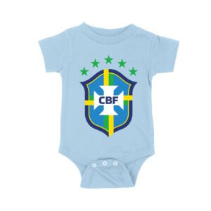 Brazil Football T-Shirt Bold Soccer Nation Pride South America Futbol Spirit Unisex Baby Jersey