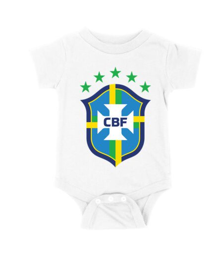 Brazil Football T-Shirt Bold Soccer Nation Pride South America Futbol Spirit Unisex Baby Jersey