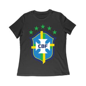 Brazil Football T-Shirt Bold Soccer Nation Pride South America Futbol Spirit Women Relaxed – Viva Party