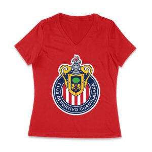 Guadalajara Soccer T-Shirt Fierce Football Club Spirit Mexico Futbol Passion Women Jersey V-Neck
