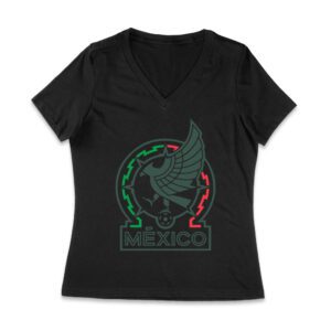 Mexico Futbol Club T-Shirt - Bold Soccer Design, Premium Quality, Perfect for Fans and Game Day Enthusiasts Women Jersey V-Neck – Viva Party