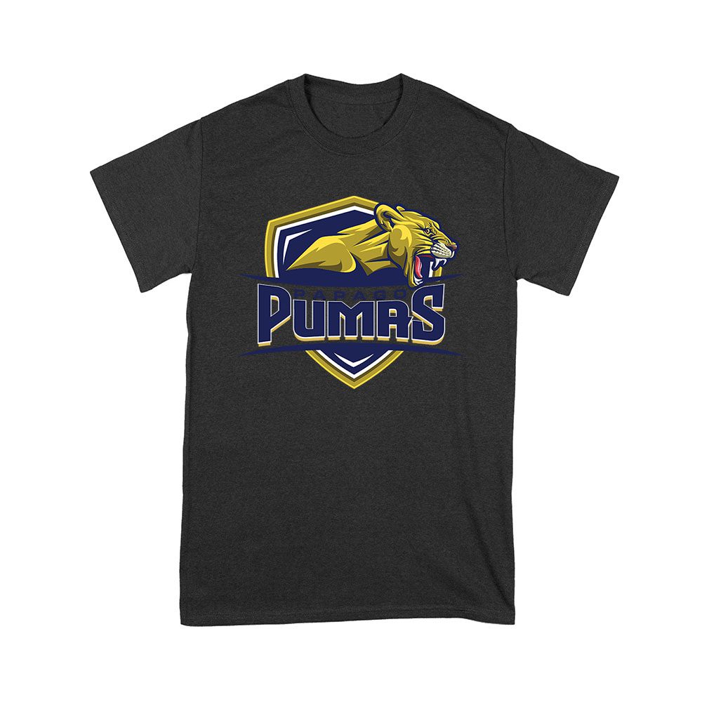 Soct-19_Y-Black.jpg Papago Pumas T-Shirt - Bold Soccer Design, Premium Quality, Perfect For Fans And Game Day Enthusiasts Unisex Youth – Viva Party