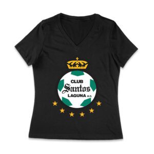 Club Santo Laguna M.R T-Shirt - Classic Soccer Design, Premium Quality, Perfect for Fans and Game Day Enthusiasts Women Jersey V-Neck – Viva Party