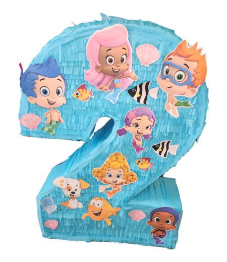 Bubble Guppies Pinata, 3 Feet Large Number Seven Shaped Pinata – Viva Party