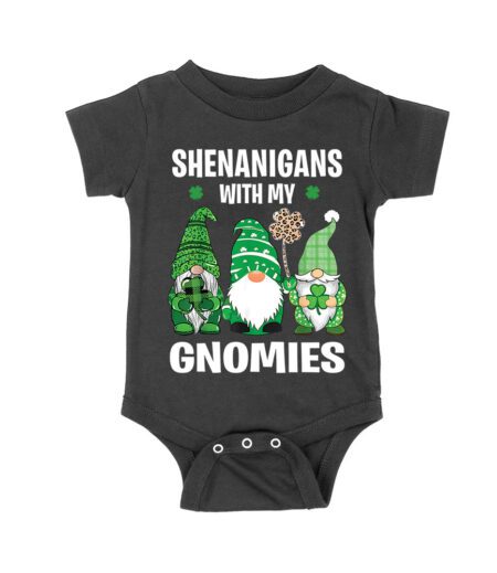 Funny St. Patrick's Day T-Shirt - Shenanigans With My Gnomies Clover Irish Luck Party Tee Unisex Baby Jersey – Viva Party