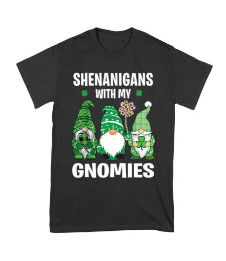 Funny St. Patrick's Day T-Shirt - Shenanigans With My Gnomies Clover Irish Luck Party Tee Unisex Youth – Viva Party