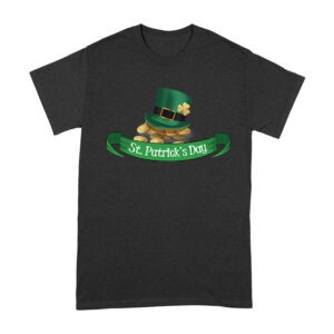 Leprechaun Hat and Gold T-Shirt - Lucky Irish St. Patrick's Day Celebration Tee Unisex Adult – Viva Party