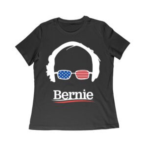 Bold Political Statement Tee - Funny Meme Glasses & Sad Face American Flag Design Women Relaxed – Viva Party