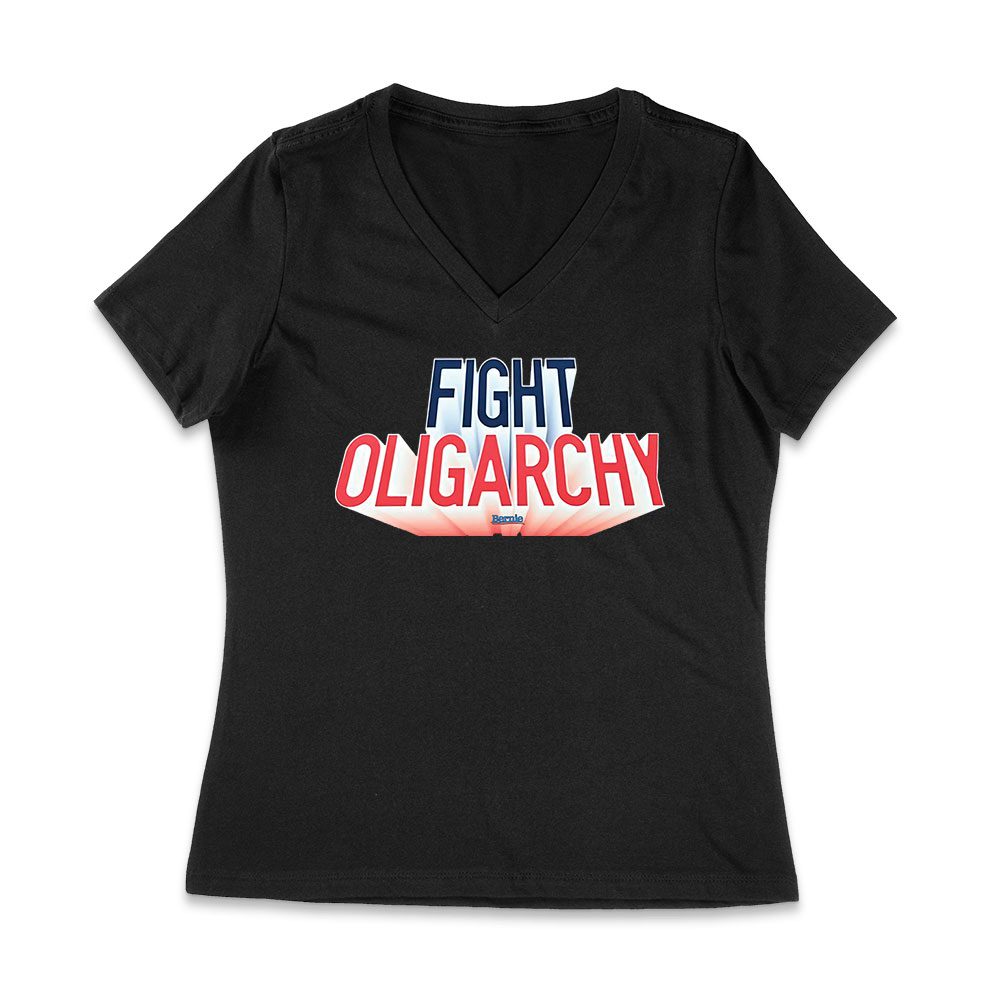 Ber-02_Wvn-Black.jpg Fight Oligarchy T-Shirt - Bold Political Activism Tee For Protest &Amp;Amp; Freedom Lovers Women Jersey V-Neck – Viva Party