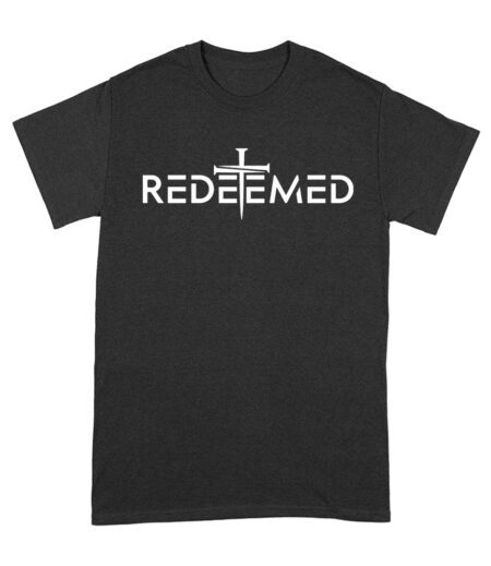 Redeemed Cross Nails Christian T-Shirt - Faith-Based Religious Apparel for Believers Unisex Adult – Viva Party