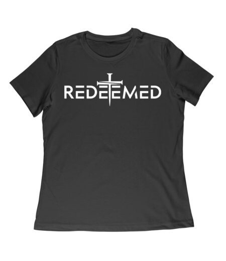 Redeemed Cross Nails Christian T-Shirt - Faith-Based Religious Apparel for Believers Women Relaxed – Viva Party