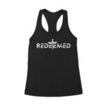 Redeemed Cross Nails Christian T-Shirt - Faith-Based Religious Apparel for Believers Women's Racerback Tank Top – Viva Party