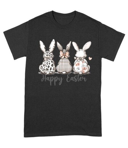 Happy Easter Bunnies T-Shirt - Cute Spring Bunny & Egg Hunting Tee for Easter Lovers Unisex Adult – Viva Party