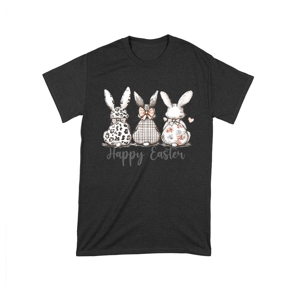 East-14_T-Black.jpg Happy Easter Bunnies T-Shirt - Cute Spring Bunny &Amp;Amp; Egg Hunting Tee For Easter Lovers Unisex Toddler – Viva Party